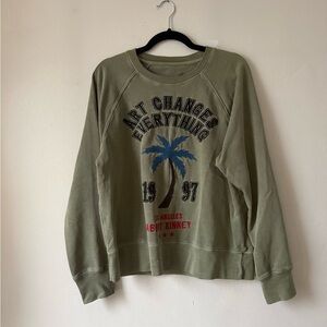 Green Graphic Sweatshirt
